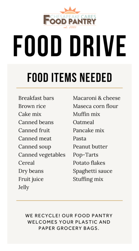 Food Pantry | Give - Chesapeake Church